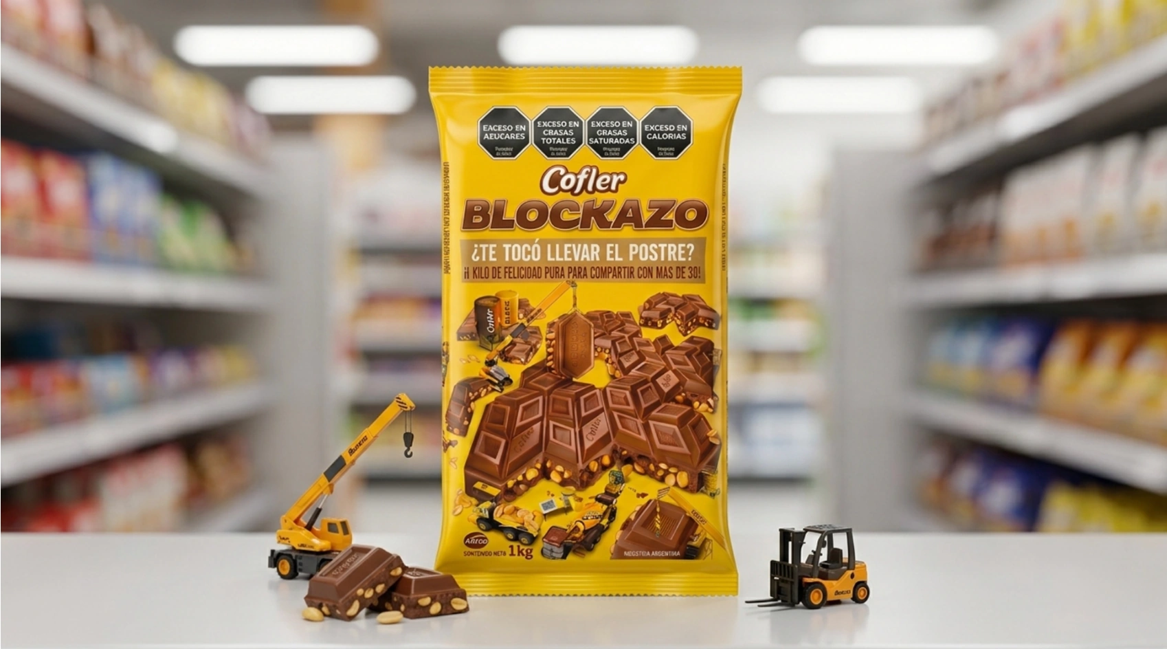 Cofler Blockazo, proyecto de packaging presentado en góndola